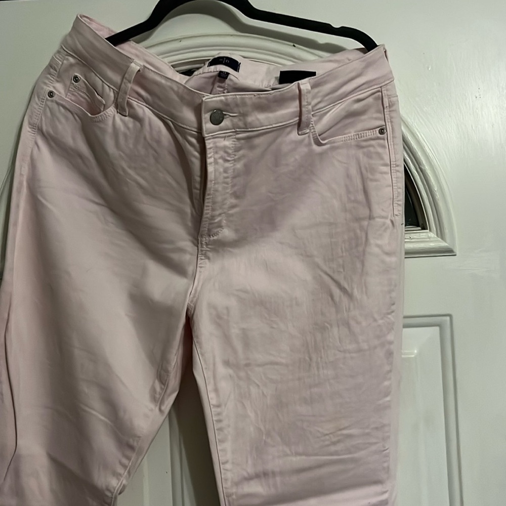 Pale pink jeans